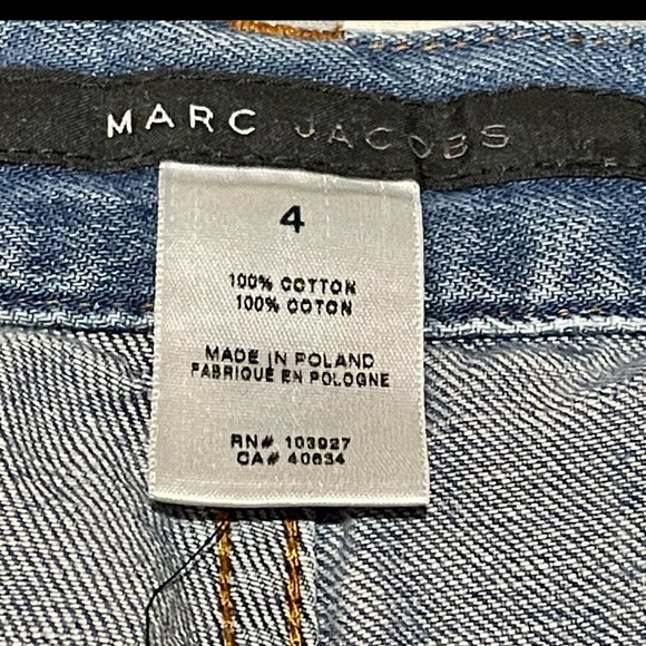 ▪️MARC JACOBS▪️Mid Rise Medium Wash Cotton Bootcut Blue Jeans - Picture 9 of 11